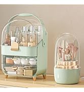 Makeup Organizer, Skincare Holder Bathroom Counter Organizer, Storage Box Cosmetic Display Cases,...