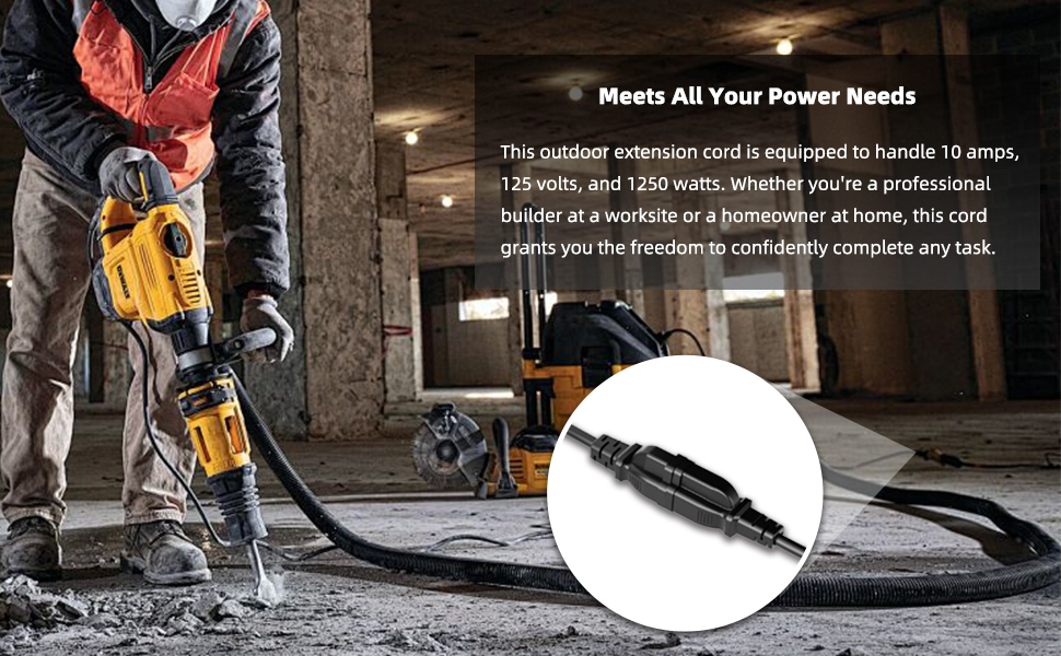 extension cable for indoor outdoor use
