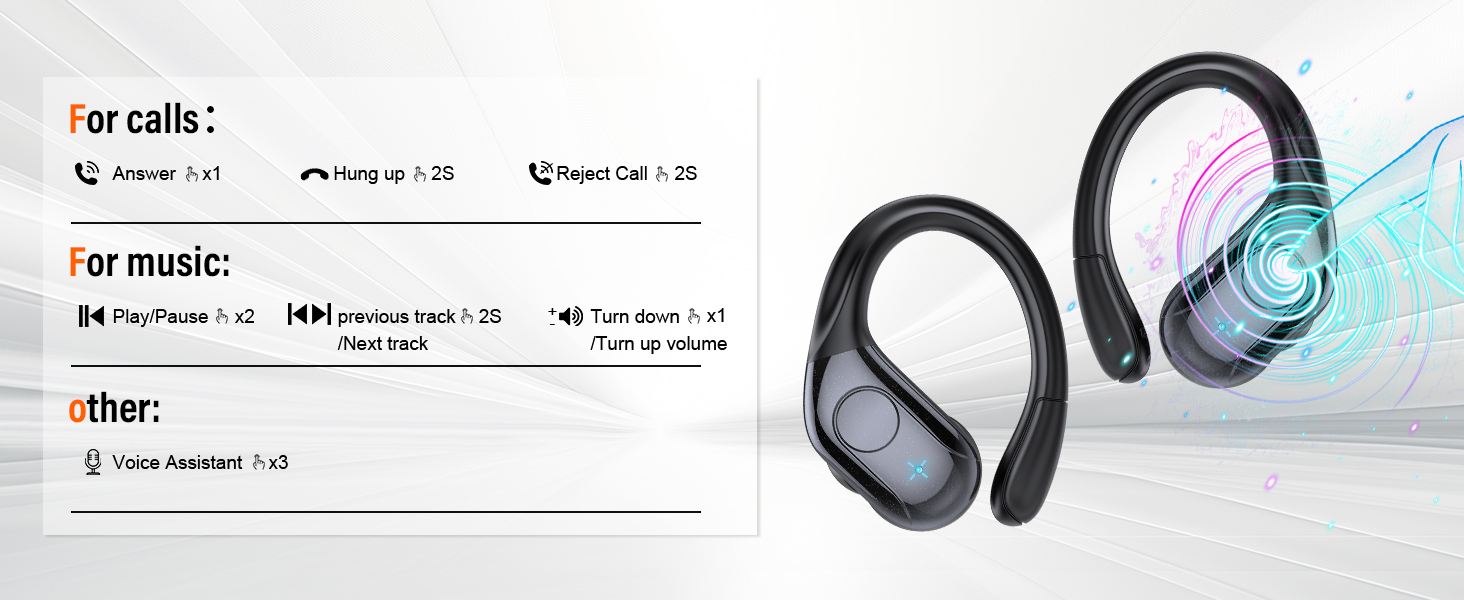 Wireless Earbuds Bluetooth Headphone Sport