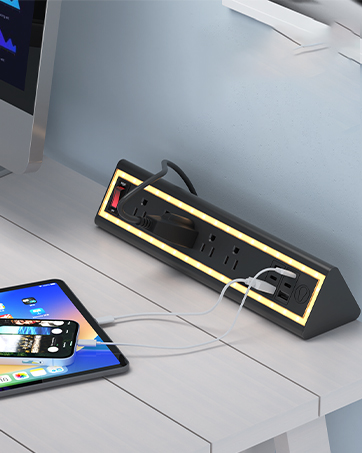 Desk Clamp Power Strip