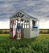 Delta Children MySize Deluxe Outdoor Playhouse with Play Sink with Running Water, Picnic Table &amp; ...