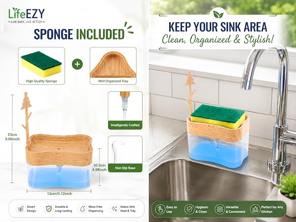 Kitchen soap dispenser