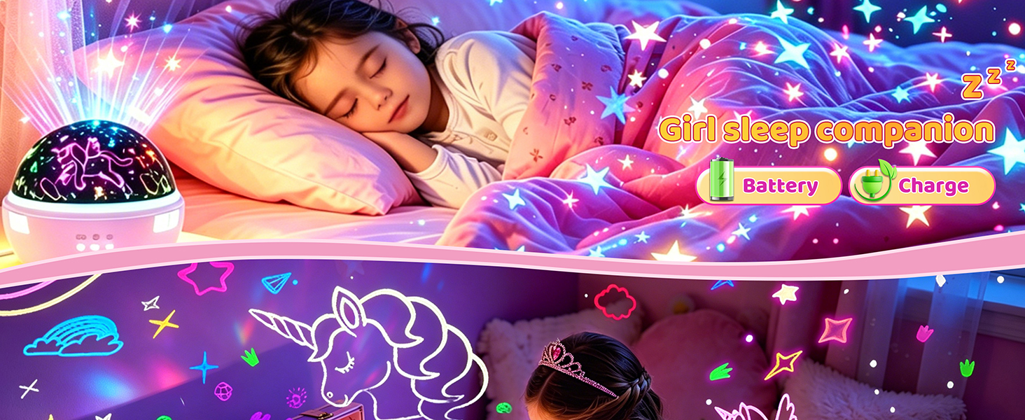 orn Night Light, Warm Glow Sleep Companion for Girls