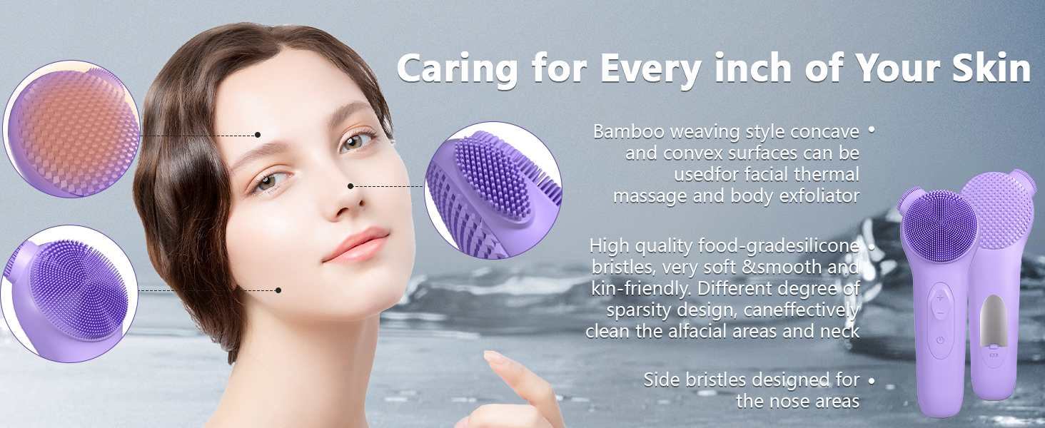electric facial cleansing brush