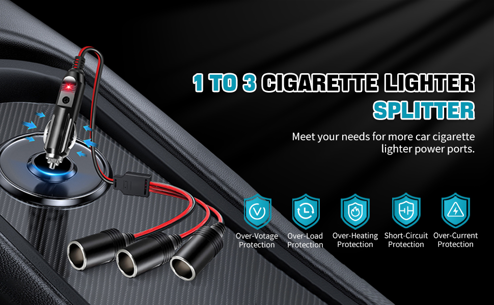 cigarette lighter splitter cigarette lighter adapter cigarette lighter socket cigarette lighter plug