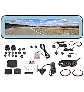 4G Mirror Dash Cam, 11.26in Rearview Mirror Four Dash Cam, Control, Support Positioning, Driving ...