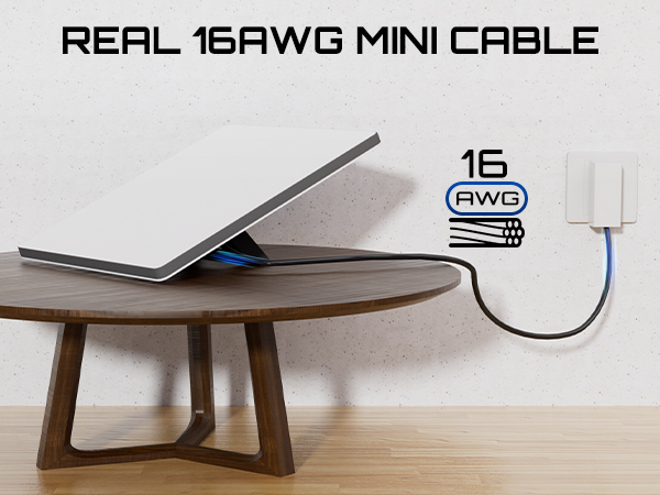 Starlink Mini Cable 16.4FT, 16AWG Replacement Starlink DC Power