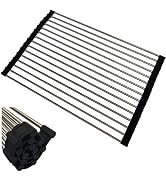 Roll Up Dish Drying Rack Over The Sink Dish Drying Rack Portable Stainless Steel Rolling Rack Kit...