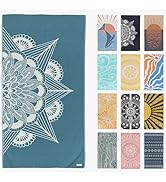 FESHKA Sand Free Turkish Beach Towel (37 x 67) Quick Dry Bath Towel, Oversized Beach Blanket, Lig...