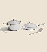 nonstick non-toxic cookware ceramic PFAS free pots and pans set oven safe non-stick fry pan durable