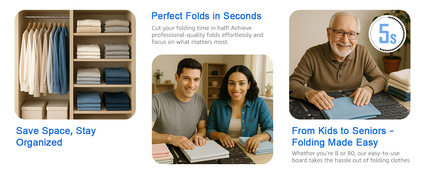 SHIRT FOLDING BOARD SUITABLE FOR ALL AGES