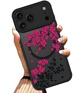 OOK Case for iPhone 17 Pro Max 6.9 Inch (Compatible with MagSafe) Floral Flowers Design Transluce...