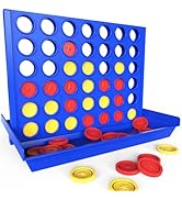 Pup Go Big Size 4 in a Row Game, Classic Family Tabletop Games Indoor &amp; Outdoor for Yard, Lawn, C...