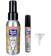 SANI 360° Mask a Doo Toilet Spray, Portable Bathroom-Deodorizing Enzyme Formula, Odor-Neutralizer...