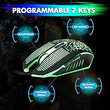 Gaming LED Wired Keyboard and Mouse Combo