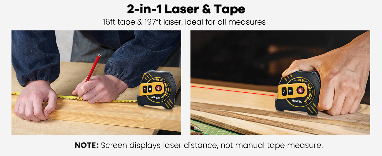 2 in 1 tape measure