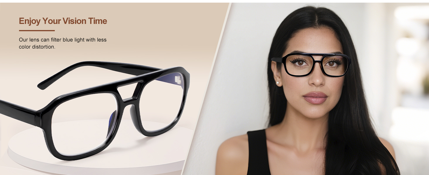 black stylish anti glare blue light blocking glasses computer glasses anti eyestrain headache