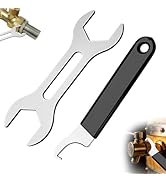 2-Piece Beer Faucet Wrench Set, Beer Tap Wrench Tool, Dual-Head Open End Wrench 1.1" &amp; 1.24" and ...