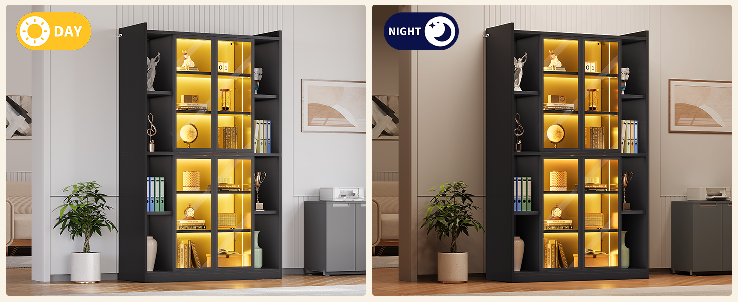 Display Cabinet with Glass Doors