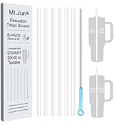 Mt.Jun 6-Pack Replacement Straws for Stanley 30/40 oz Tumbler, Premium Tritan Material, BPA Free ...