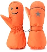 HighLoong Kids Waterproof Ski Snowboard Gloves Breathable Thinsulate Lined Winter Cold Weather Gl...