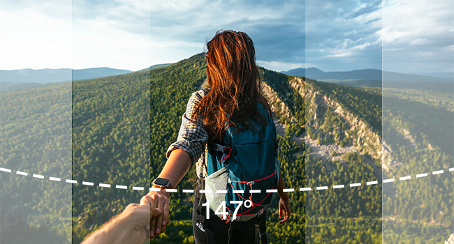 147° Ultra-wide View Angle