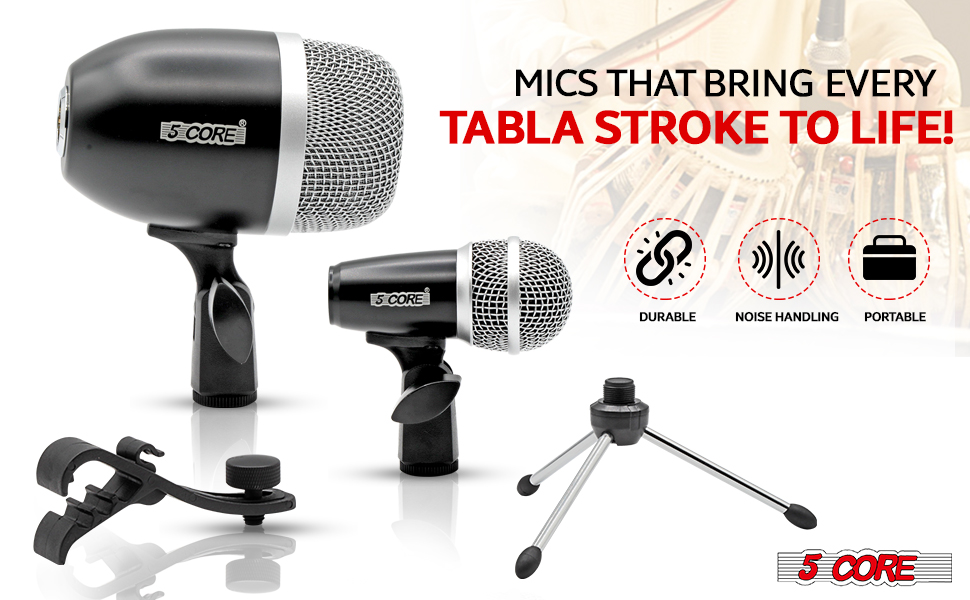 Tabla Mic Snare Tom Instrument Drum Microphone Dynamic Unidirectional