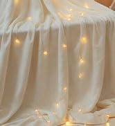 DomeStar Photo Clip String Light, 16.4Ft 50LED Fairy Lights with 50 Clear Clips, Photo Light for ...