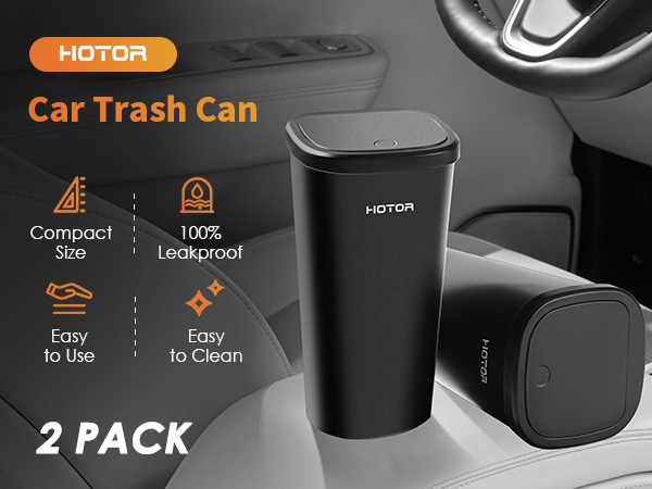 HOTOR 2 Packs Car Trash Can