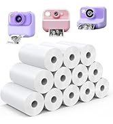 12 Rolls Kids Camera Instant Print Refill Print Paper, QIIYNTE Thermal Print Paper Rolls Photo Pr...