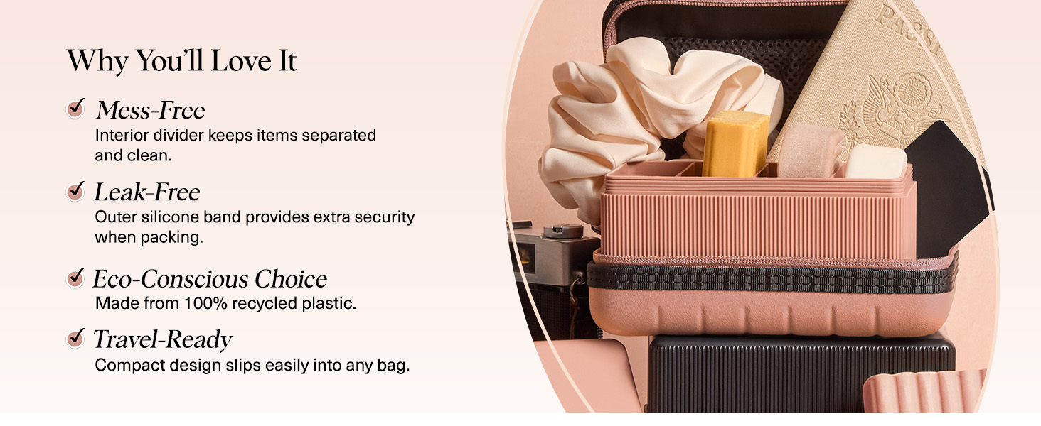 Kitsch 4-Compartment Travel Soap Case