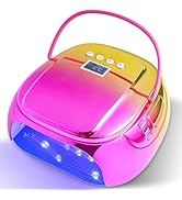 LIMEGIRL Cordless Gel Nail Dryer - 126W Fast Curing UV Light for Nails with 45 Lamp Beads, Metal ...