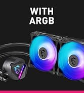 MSI MAG CoreLiquid 360R V2 - AIO ARGB CPU Liquid Cooler | Rotating Cap Design | LGA 1700 Ready | ...