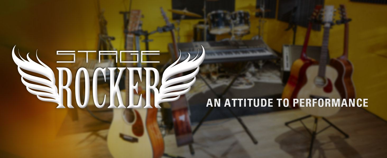 Stage Rocker x style keyboard stand, keyboard bench,desktop microphone stand, guitar wall mount