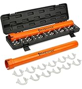 limontek Inner Tie Rod Removal Tool, Master Inner Tie Rod Tool Set with 12 Crowfoot Adapters &amp; 1/...