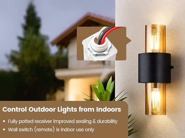 Control Outdoor Lights from Indoors