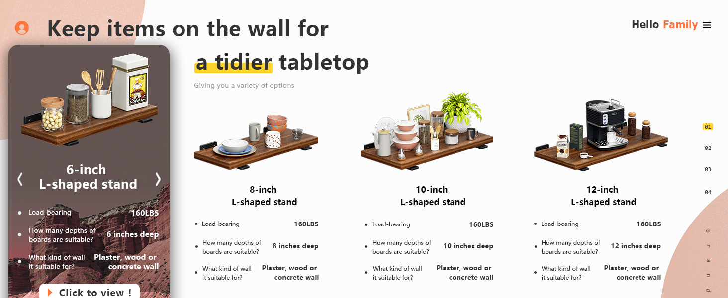 floating shelf bracket