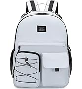 Lohol Casual Backpack for Teen Boys Girls, Water Resistant Daypack with Anti Theft Pocket for Tra...