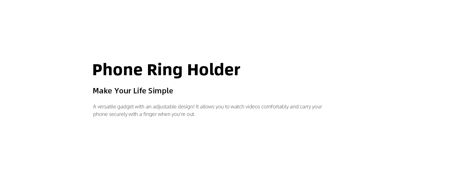 phone ring holder