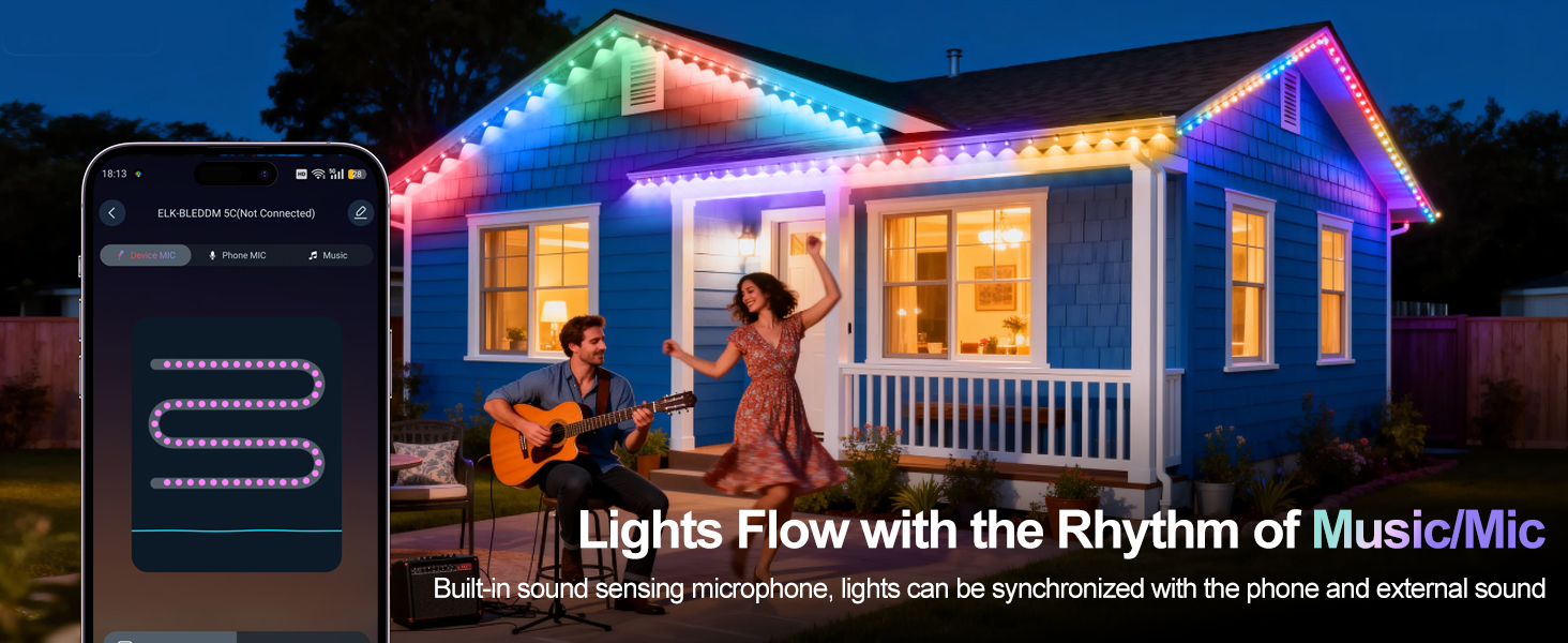 Lights Flow with Music