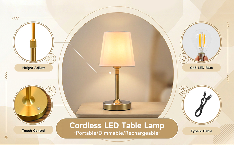 5200mAh battery lamp