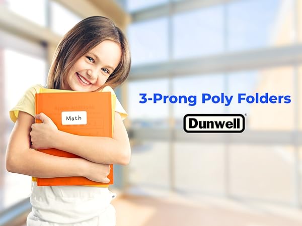 Dunwell 3-Prong Poly Folder Vibrant - Brighten Your Life!