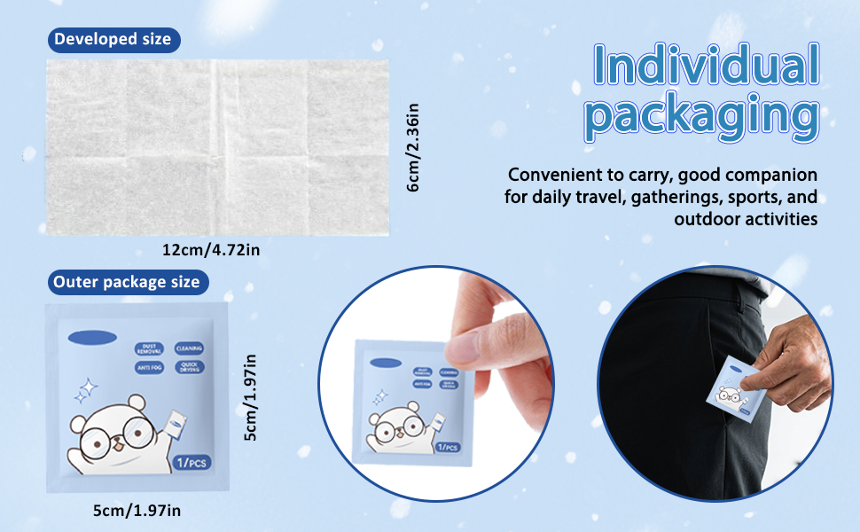 Anti-Fog Lens Wipes Pre-Moistened Anti-Fog Wipes