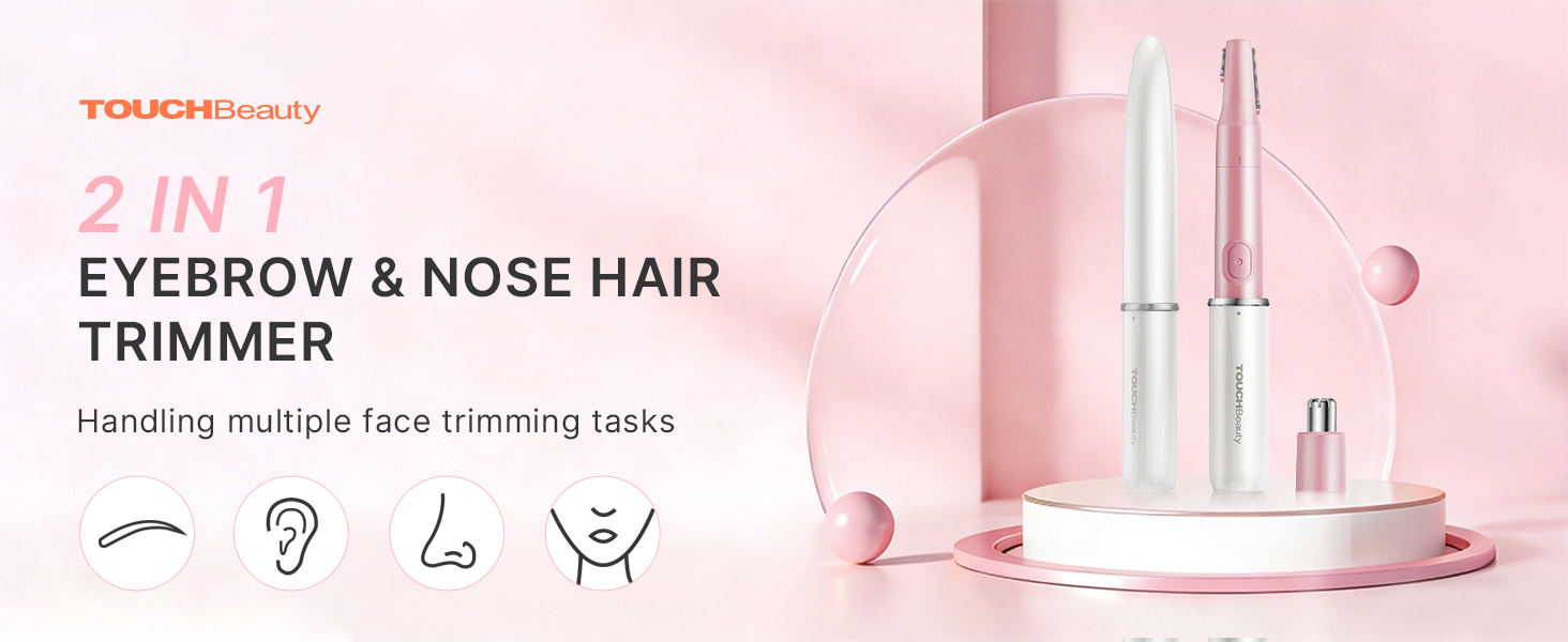 2 IN 1 EYEBROW &amp;amp; NOSE HAIR TRIMMER