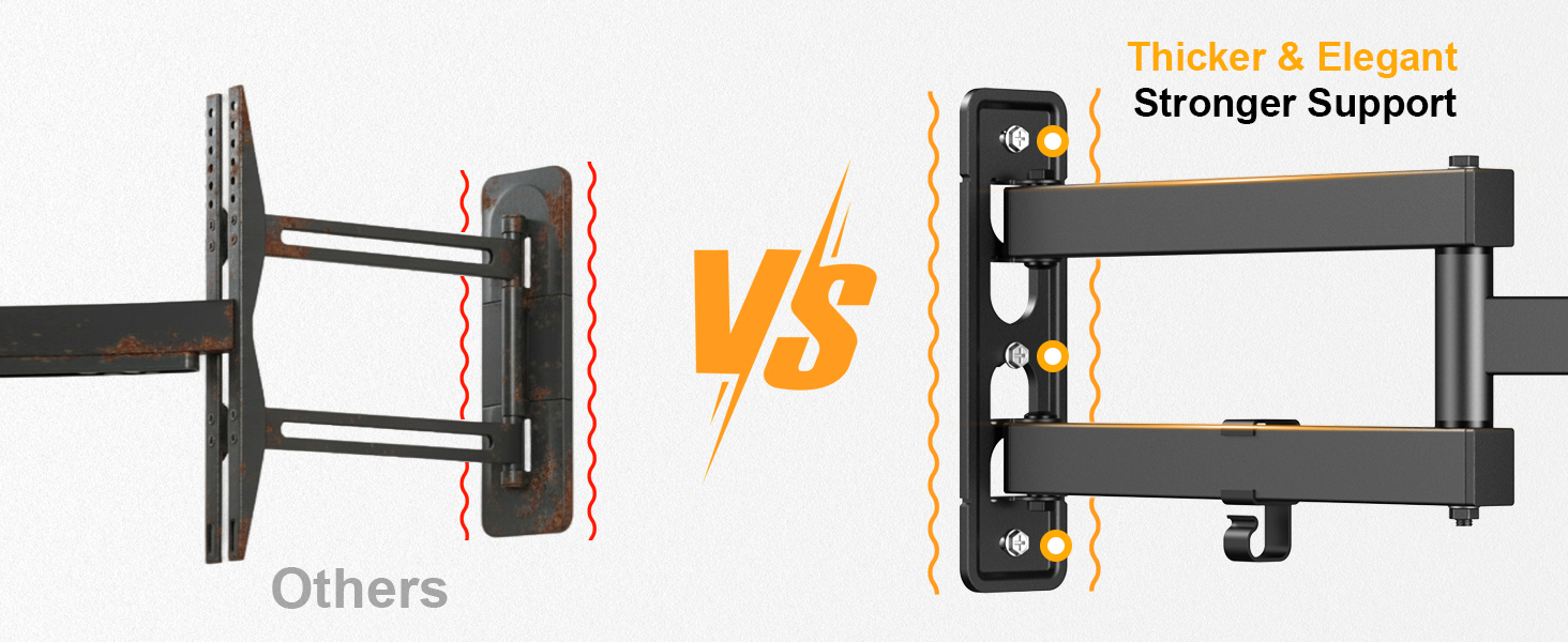 55 inch tv wall mount full motion swivel