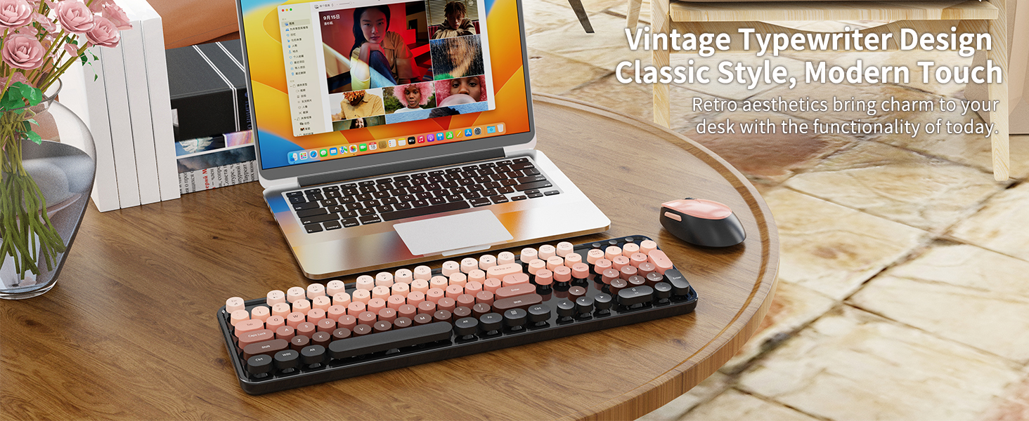 creamy keyboard with number pad