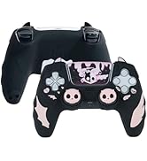 GeekShare PS5 Controller Skin Set,Anti-Slip Silicone Protective Cover Skin for PS5 Wireless Contr...