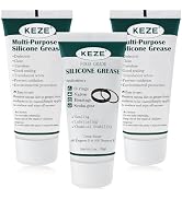 KEZE Silicone Grease Waterproof Food Grade Silicone Sealant Lubricant for Plumbers Valve Faucet O...