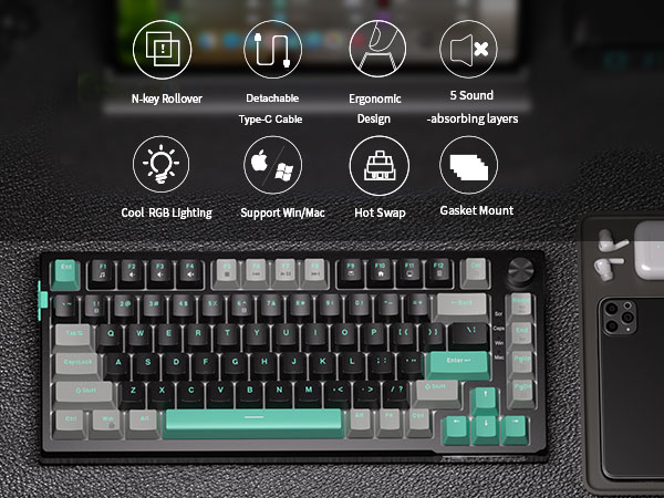 75 Percent Mechanical Creamy Keyboard