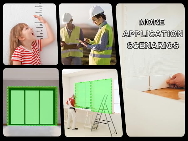 Ideal for diverse scenarios like home measurement, construction, and interior design.